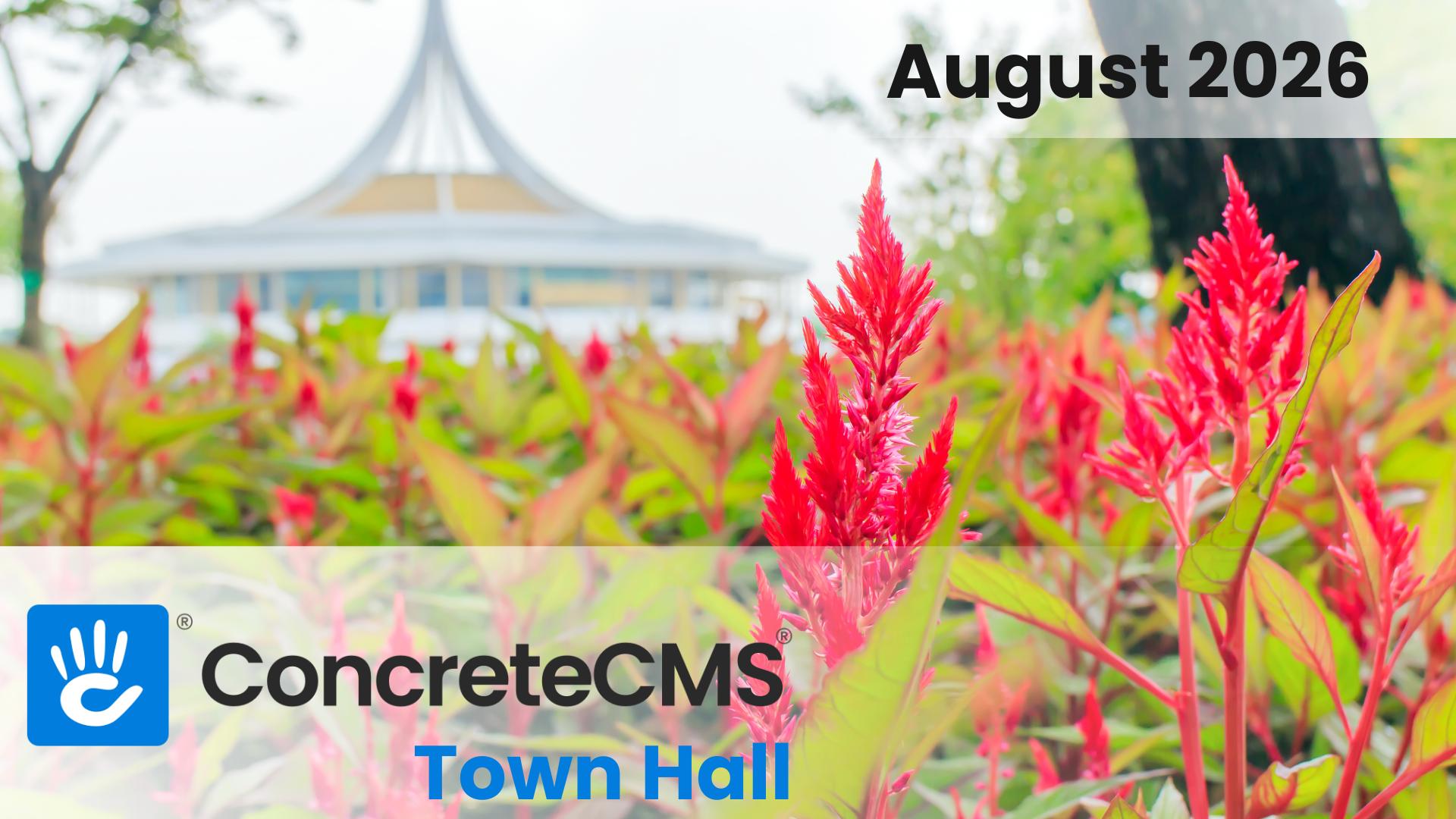August Town Hall 2026