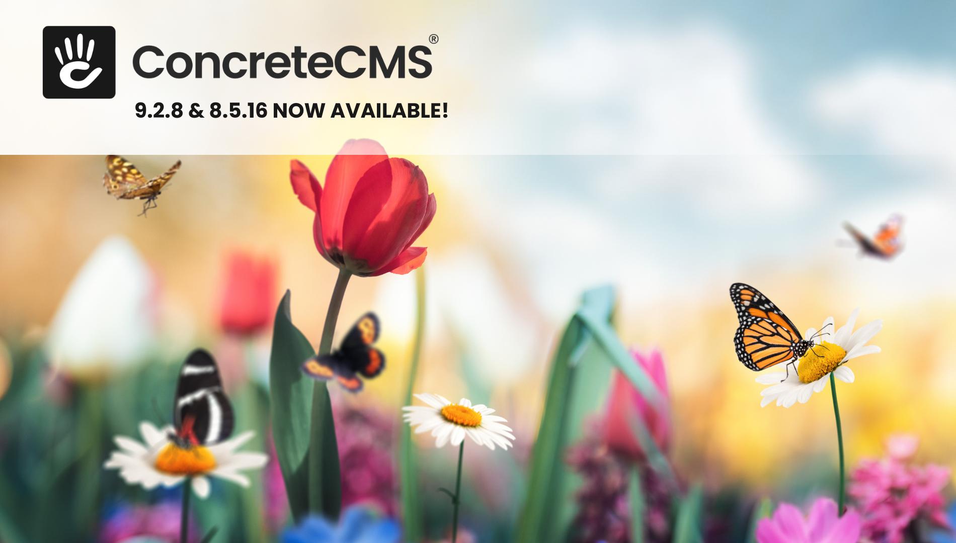 Announcing Concrete CMS 9.2.8 and 8.5.16 Release